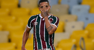 Gilberto comemorando gol na decisão - GettyImages