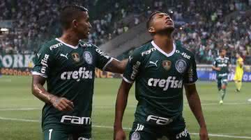 Dudu e Rony comemorando gol do Palmeiras - Cesar Greco / Flickr Palmeiras