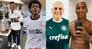 Edilson Capetinha, Romarinho, Marcos e Deyverson - jogadores do Palmeiras e Corinthians - Instagram/GettyImages
