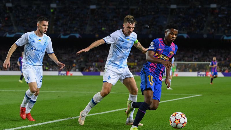 Dínamo de Kiev e Barcelona se enfrentaram na Champions League - GettyImages