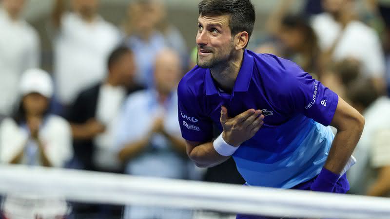 Novak Djokovic depois de vencer Berrettini - Getty Images