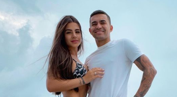 Dudu, ex-Palmeiras, se declara para Paula Caroline durante férias nas Ilhas Maldivas - Reprodução/ Instagram