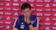 Treinador do São Paulo segue inconstante no comando da equipe - Transmissão/TV Globo