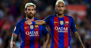 Messi e Neymar na época em que jogavam juntos no Barcelona - GettyImages
