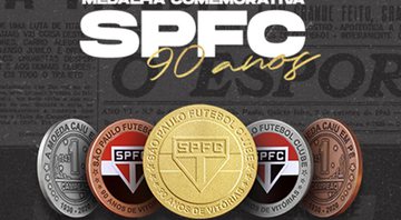 São Paulo lança moedas comemorativas - Divulgação São Paulo FC