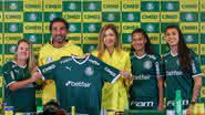 Jogadoras do Palmeiras no anúncio do patrocínio - Fabio Menotti / Flickr Palmeiras