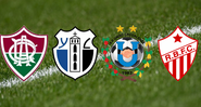 Emblemas de quatro equipes do norte do Brasil - Getty Images/ Divulgação