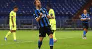 Eriksen comemora gol pela Internazionale - Getty Images