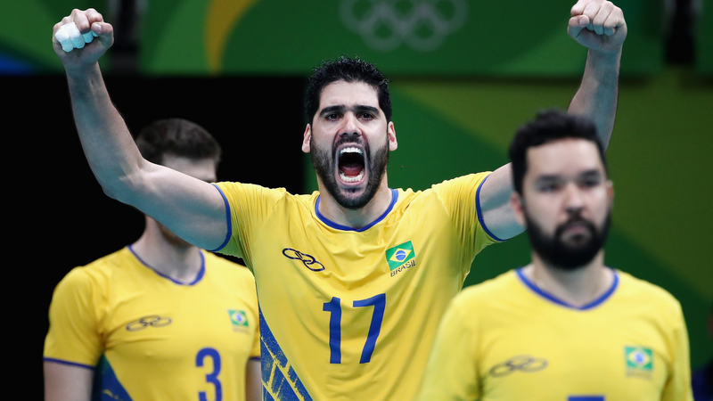 Evandro, campeão olímpico com a Seleção Brasileira de Vôlei - GettyImages