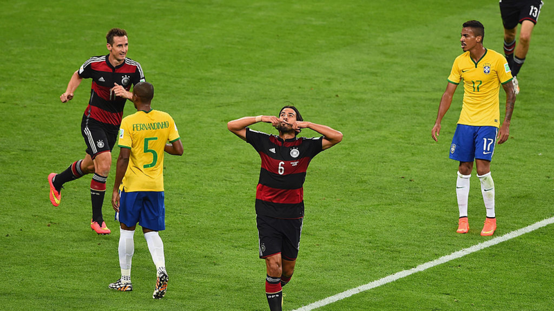 Sami Khedira na Seleção da Alemanha, comandada por Löw na Copa do Mundo de 2014 - GettyImages