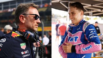 Christian Horner, da Red Bull, e Oscar Piastri, na F1 - Getty Images