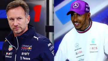 F1: Christian Horner, da Red Bull Racing, e Lewis Hamilton, da Mercedes - Getty Images