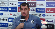 Fábio Carille chegou ao Santos - Reprodução / OneFootball / Santos TV