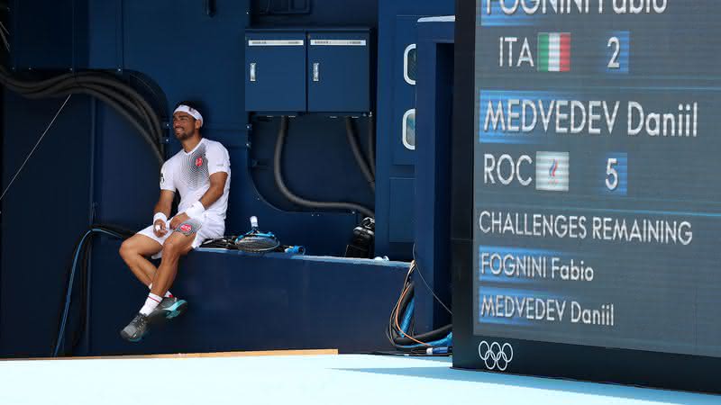 Tenista italiano coloca ventilador nas partes íntimas - Getty Images