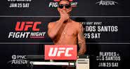 Felipe Colares durante pesagem do UFC - Getty Images