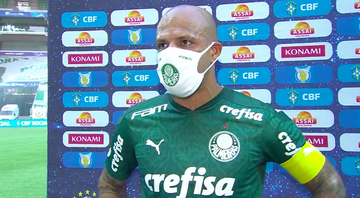 Após vitória do Palmeiras, Felipe Melo elogia elenco, mas desconversa sobre novo técnico - Transmissão TV Globo