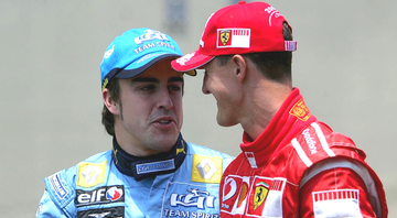 Fernando Alonso e Schumacher na Fórmula 1 - GettyImages