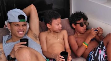 Thiago Silva e filhos - Reprodução/Instagram