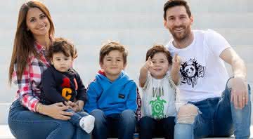 Lionel Messi e família (Crédito: Reprodução/Instagram)