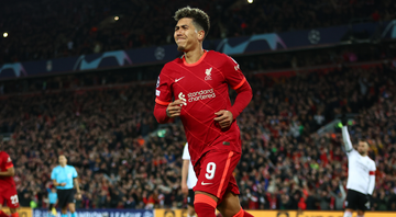 Firmino celebra gols contra o Benfica e classificação do Liverpool - Getty Images