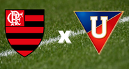 Flamengo e LDU entram em campo pela Libertadores - GettyImages/Divulgação