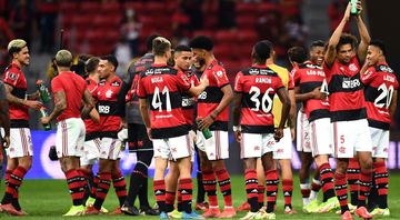 Jogadores do Flamengo em campo - GettyImages