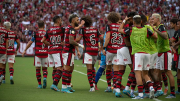 Jogadores do Flamengo na partida contra o Ceará no Brasileirão - Alexandre Vidal/Flamengo/Flickr