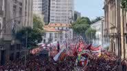 Flamengo vibrou junto com seus torcedores - Reprodução / Instagram