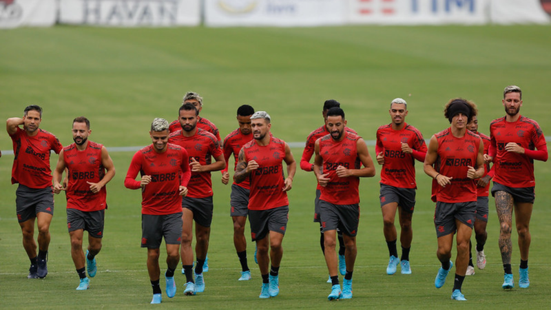 Flamengo durante o treinamento - Gilvan de Souza/Flamengo/Flickr