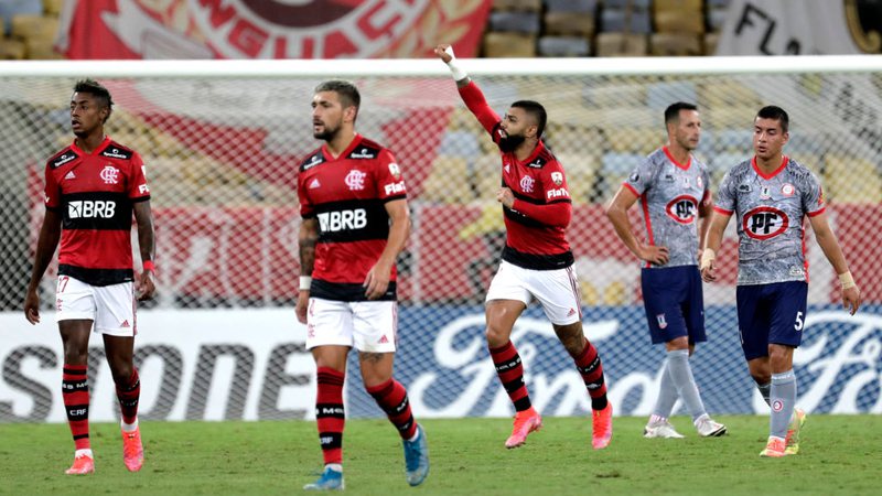 Flamengo e Unión La Calera duelaram na Libertadores - GettyImages