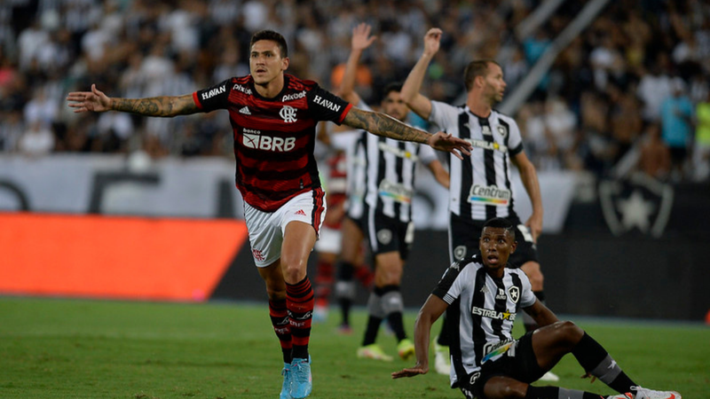 Pedro, jogador do Flamengo comemorando o gol diante do Botafogo pelo Campeonato Carioca - Marcelo Cortes/Flamengo/Flickr