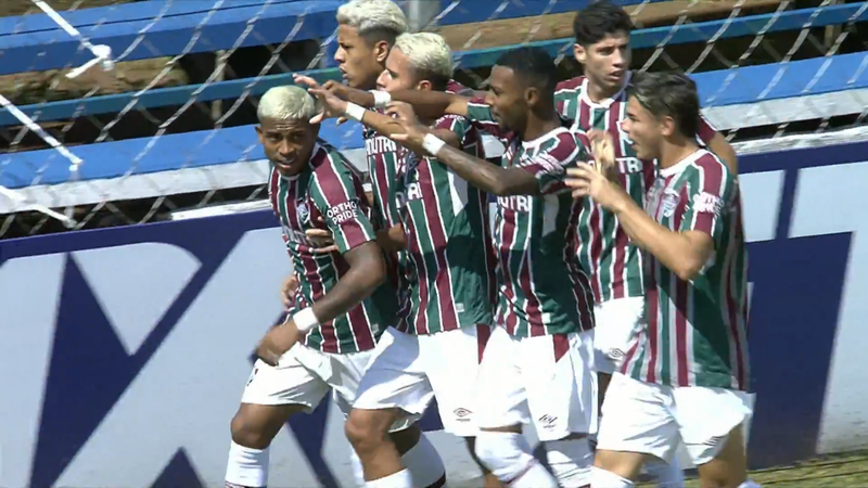 Com dois gols de John Kennedy, Fluminense vence o Francana na Copinha - Transmissão SporTV/ Ge