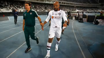 Felipe Melo recebeu o apoio de Fernando Diniz após a derrota do Fluminense na Copa do Brasil - GettyImages