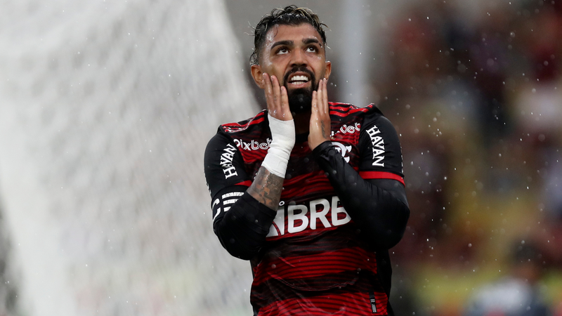 Gabigol mandou um recado para a torcida do Flamengo após a derrota para o Fluminense - GettyImages