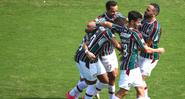 Jogadores do Fluminense comemorando o gol diante do Criciúma na Copa do Brasil - GettyImages