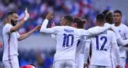 Jogadores da França comemorando o gol de Antoine Griezmann - Getty Images