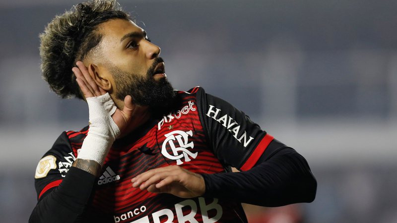 Pedro marcou o gol da vitória do Flamengo diante do Santos no Brasileirão - GettyImages