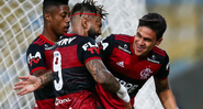 Bruno Henrique, Pedro e Gabigol em ação pelo Flamengo - GettyImages