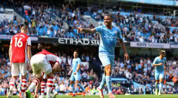 Gabriel Jesus é eleito o melhor jogador do mês do Manchester City - GettyImages