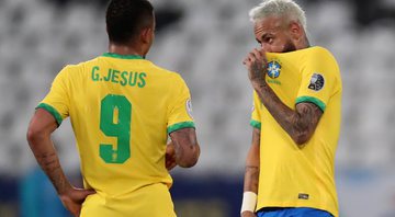 Gabriel Jesus brincou com Neymar sobre título do Palmeiras - GettyImages