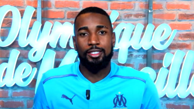 Gerson, jogador do Olympique - Transmissão Youtube / OM