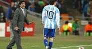Lionel Messi e Diego Maradona - GettyImages