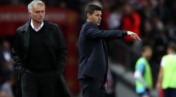 Mourinho e Pochettino já se enfrentaram quando treinavam o United e o Tottenham respectivamente - Getty Images