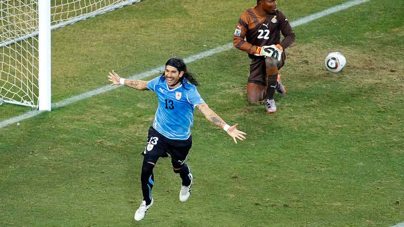 Loco Abreu relembra pênalti histórico na Copa do Mundo de 2010 - GettyImages