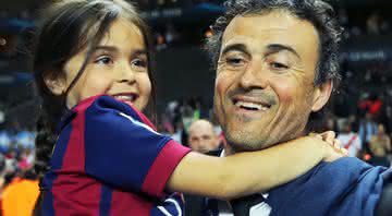 Luis Enrique e a filha, Xana (Crédito: Getty Images)