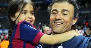Luis Enrique e a filha, Xana (Crédito: Getty Images)