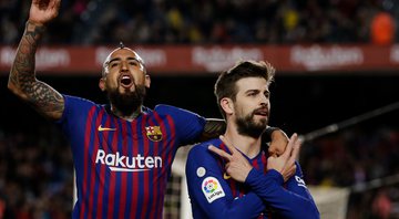 Vidal e Piqué (Crédito: Getty Images)