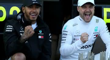 Lewis Hamilton e Bottas protagonizaram a primeira dobradinha da temporada - GettyImages