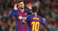 Messi e Pique (Crédito: GettyImages)