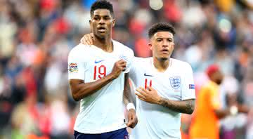 Rashford e Sancho são parceiros de equipe na Seleção da Inglaterra desde 2018 - Getty Images